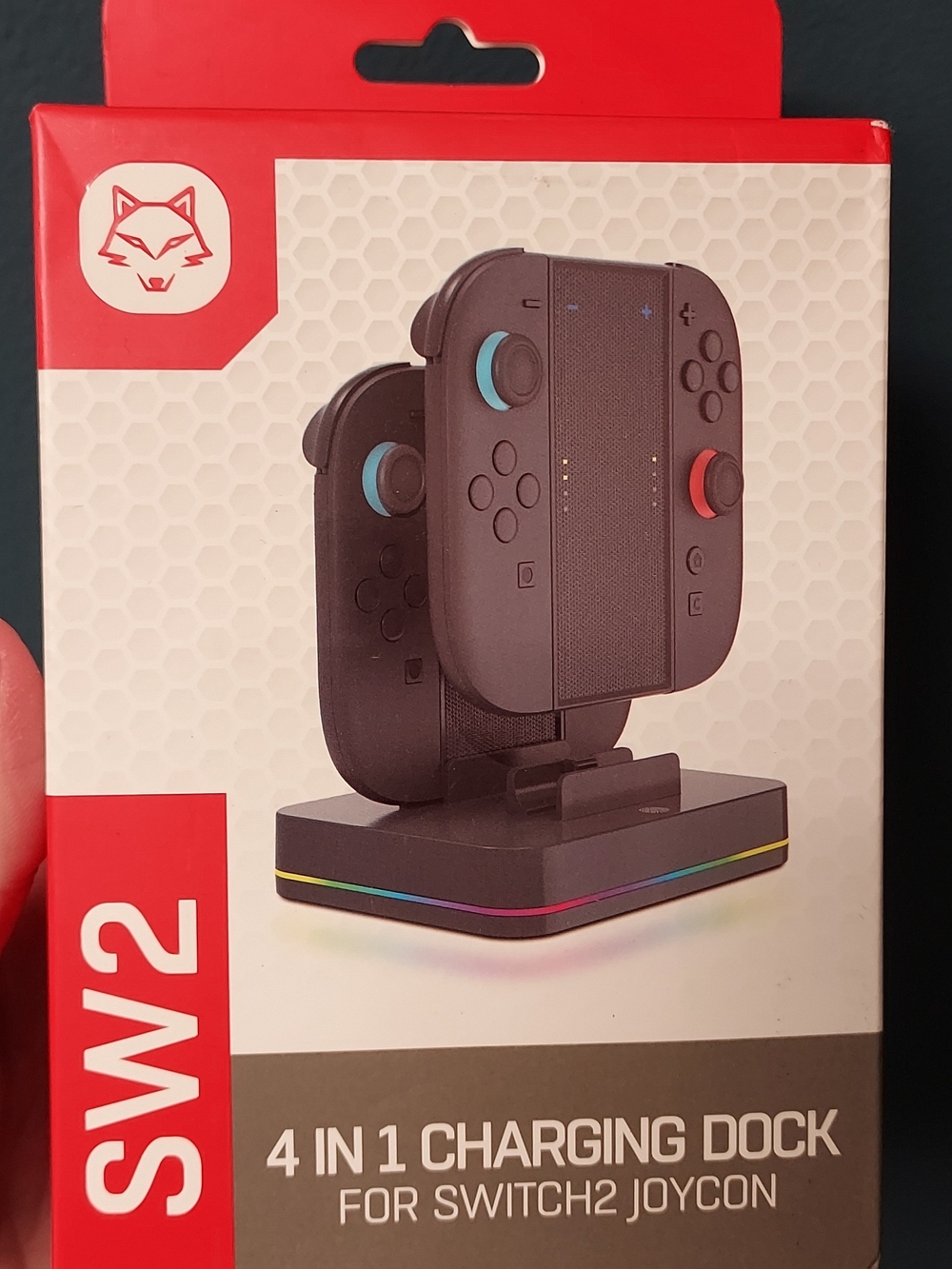 4-in-1 Charging Dock for Switch2 Joy-Con — Black